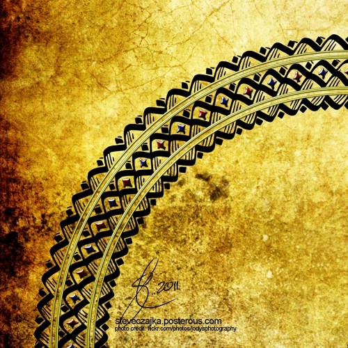 Calligraphy_border_-_round_-_q