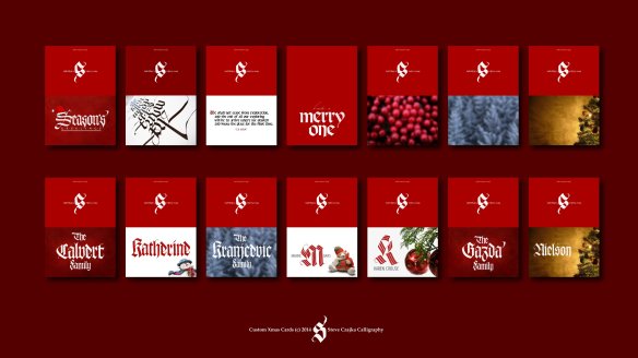 Custom Xmas Cards Showcase